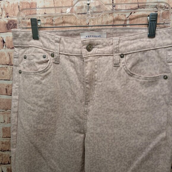 POPSUGAR Leopard Print Skinny Jeans Size 8 - Picture 4 of 12